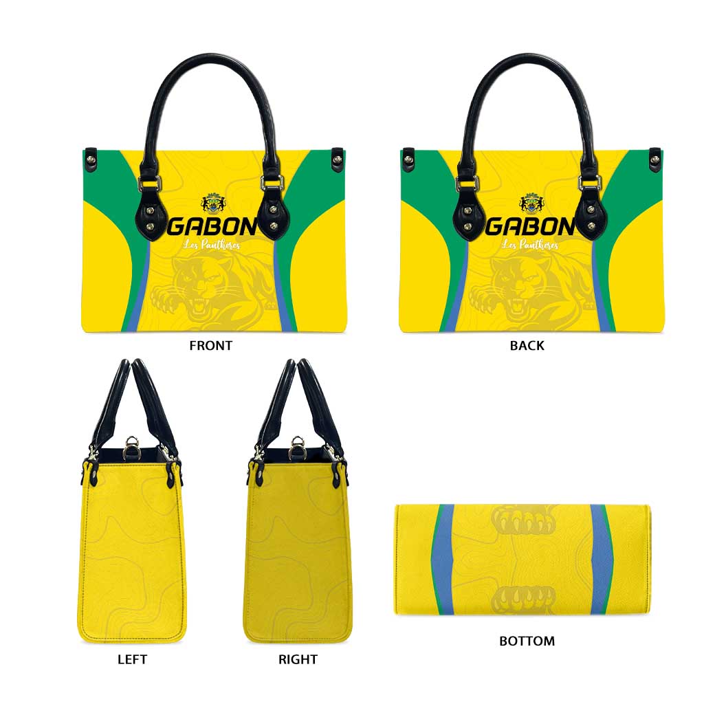 Gabon Football Leather Bag Go Champions Les Pantheres - Wonder Print Shop