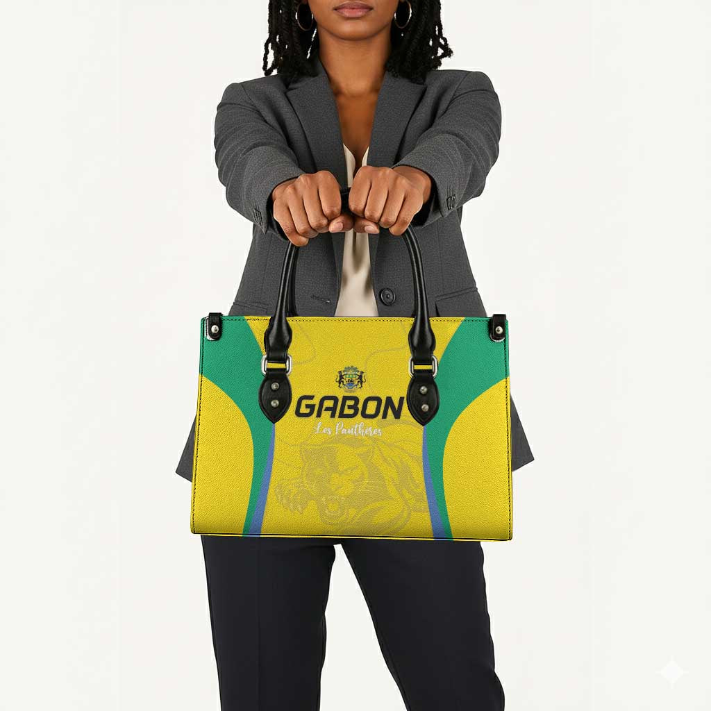 Gabon Football Leather Bag Go Champions Les Pantheres - Wonder Print Shop