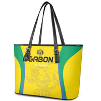 Gabon Football Leather Tote Bag Go Champions Les Pantheres - Wonder Print Shop