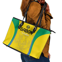 Gabon Football Leather Tote Bag Go Champions Les Pantheres - Wonder Print Shop