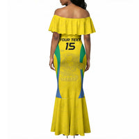 Custom Gabon Football Mermaid Dress Go Champions Les Pantheres - Wonder Print Shop