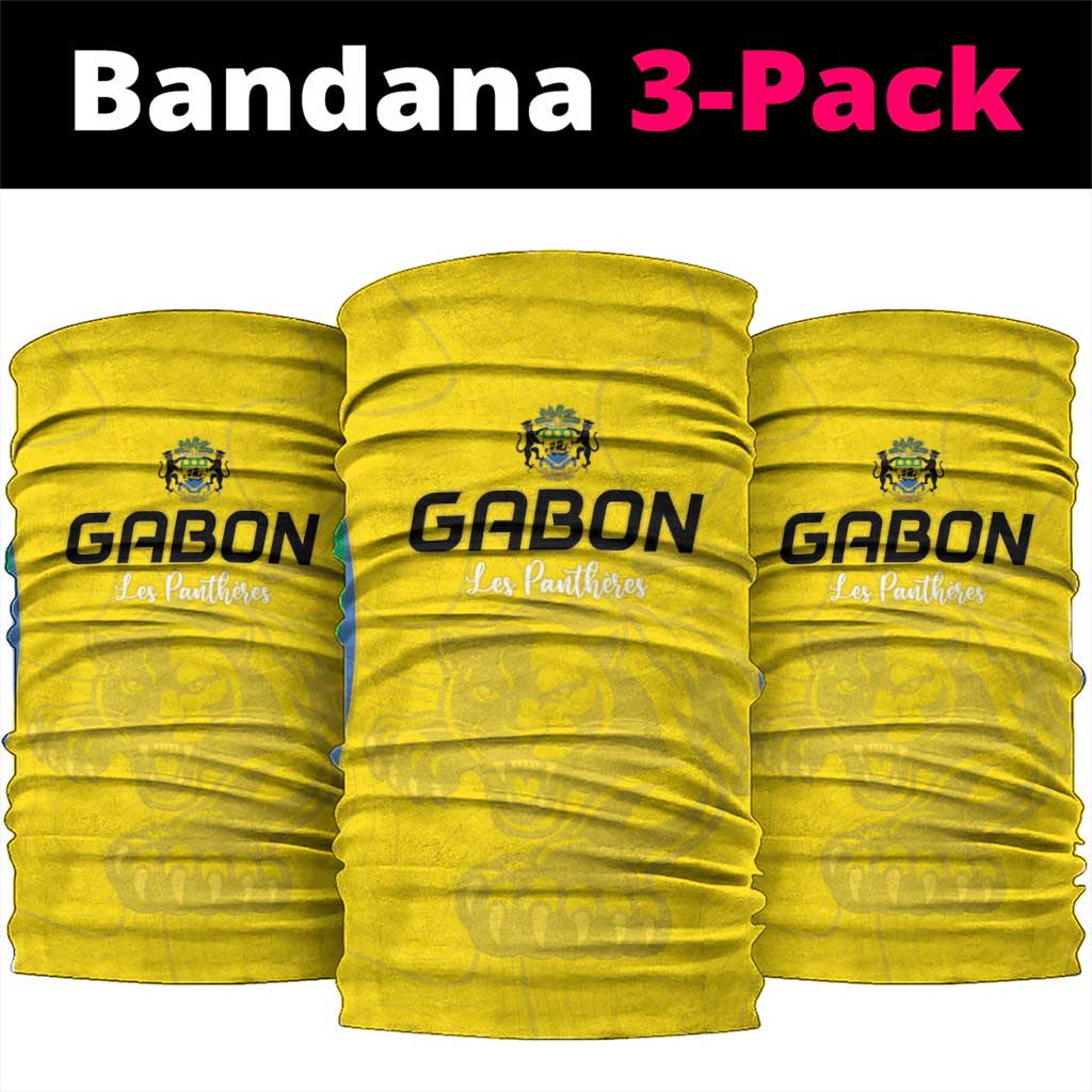 Gabon Football Neck Gaiter Go Champions Les Pantheres - Wonder Print Shop
