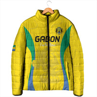 Custom Gabon Football Padded Jacket Go Champions Les Pantheres - Wonder Print Shop