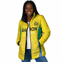 Custom Gabon Football Padded Jacket Go Champions Les Pantheres - Wonder Print Shop