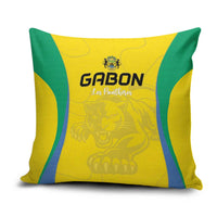 Gabon Football Pillow Cover Go Champions Les Pantheres - Wonder Print Shop