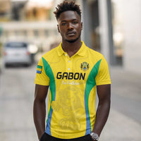 Custom Gabon Football Polo Shirt Go Champions Les Pantheres - Wonder Print Shop