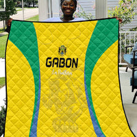 Gabon Football Quilt Go Champions Les Pantheres - Wonder Print Shop