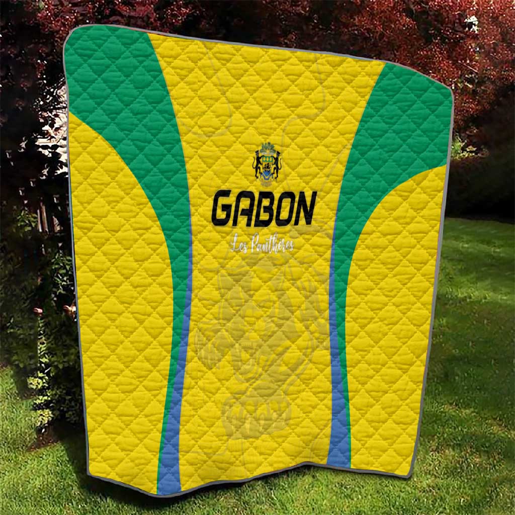 Gabon Football Quilt Go Champions Les Pantheres - Wonder Print Shop