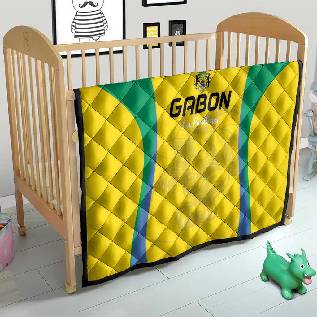 Gabon Football Quilt Go Champions Les Pantheres - Wonder Print Shop