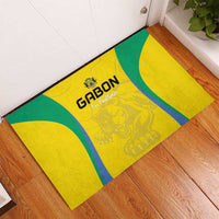 Gabon Football Rubber Doormat Go Champions Les Pantheres - Wonder Print Shop