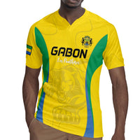 Custom Gabon Football Rugby Jersey Go Champions Les Pantheres - Wonder Print Shop