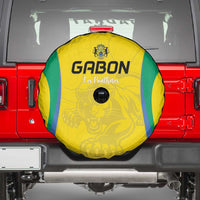Gabon Football Spare Tire Cover Go Champions Les Pantheres - Wonder Print Shop