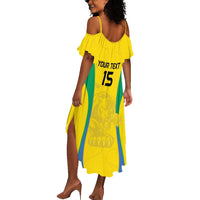 Custom Gabon Football Summer Maxi Dress Go Champions Les Pantheres - Wonder Print Shop