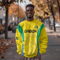 Custom Gabon Football Sweatshirt Go Champions Les Pantheres - Wonder Print Shop