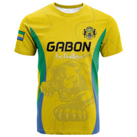 Custom Gabon Football T shirt Go Champions Les Pantheres - Wonder Print Shop