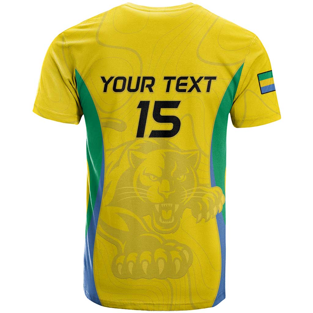 Custom Gabon Football T shirt Go Champions Les Pantheres - Wonder Print Shop