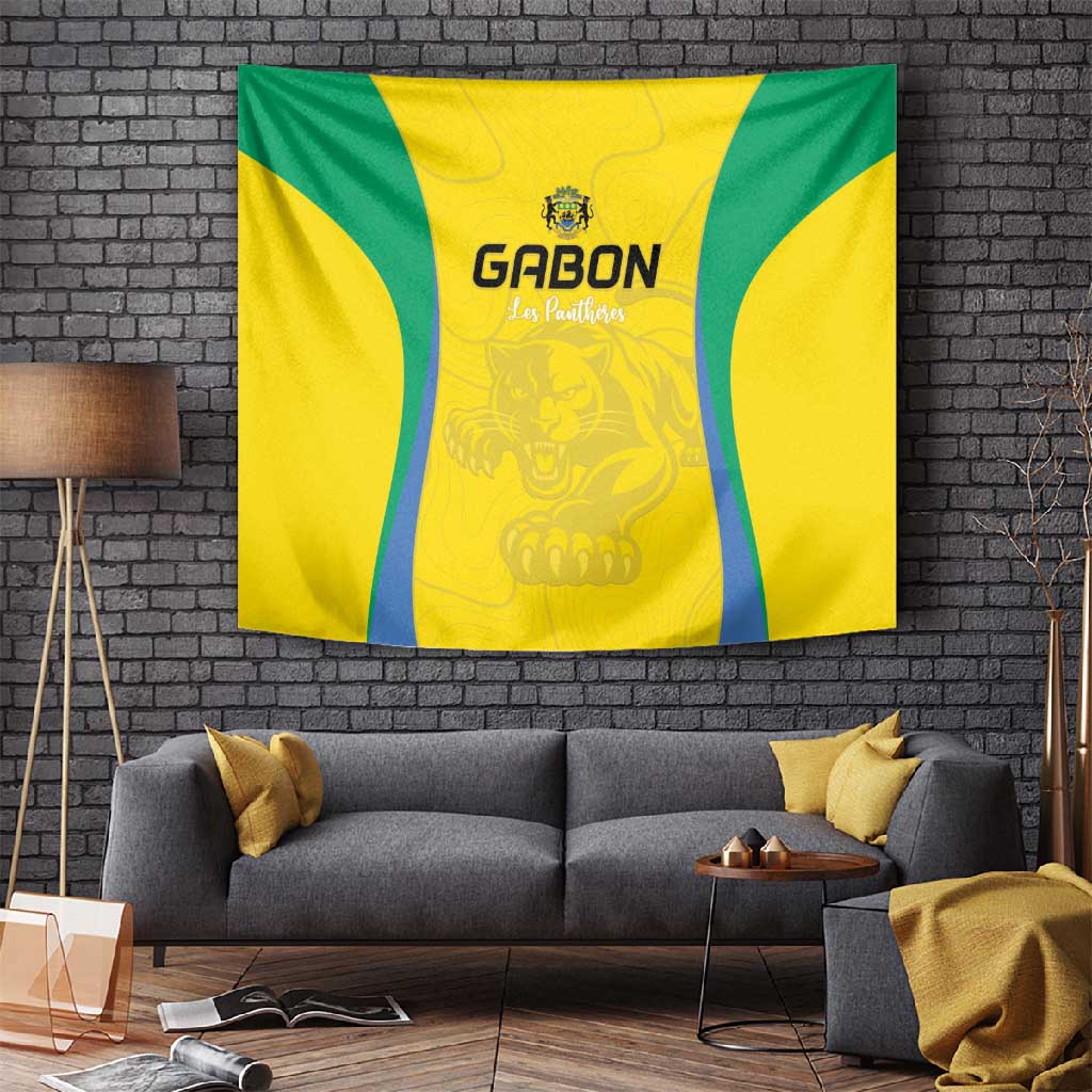 Gabon Football Tapestry Go Champions Les Pantheres - Wonder Print Shop