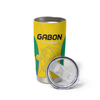 Custom Gabon Football Tumbler Cup Go Champions Les Pantheres - Wonder Print Shop