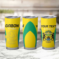 Custom Gabon Football Tumbler Cup Go Champions Les Pantheres - Wonder Print Shop