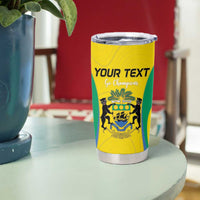 Custom Gabon Football Tumbler Cup Go Champions Les Pantheres - Wonder Print Shop