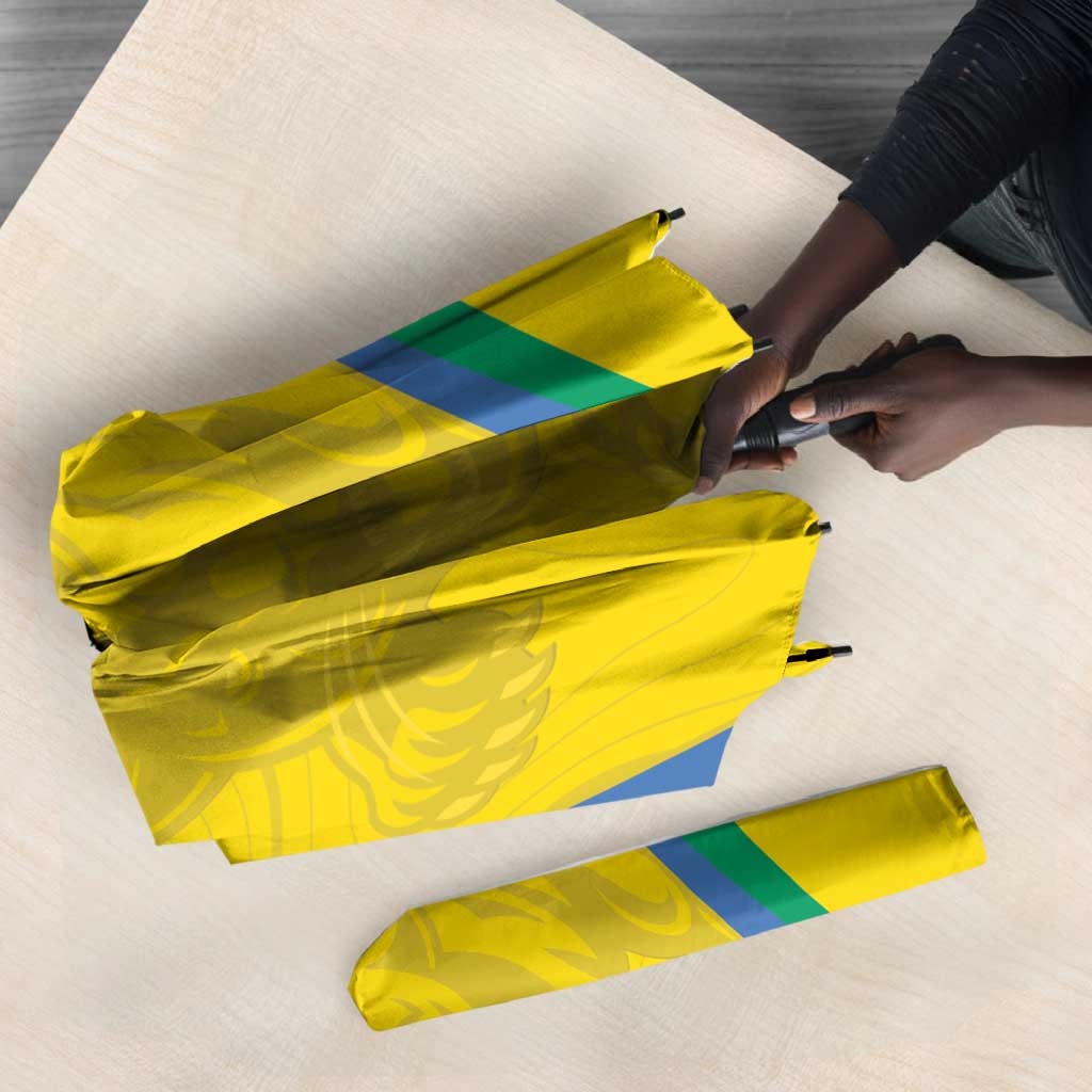 Gabon Football Umbrella Go Champions Les Pantheres - Wonder Print Shop