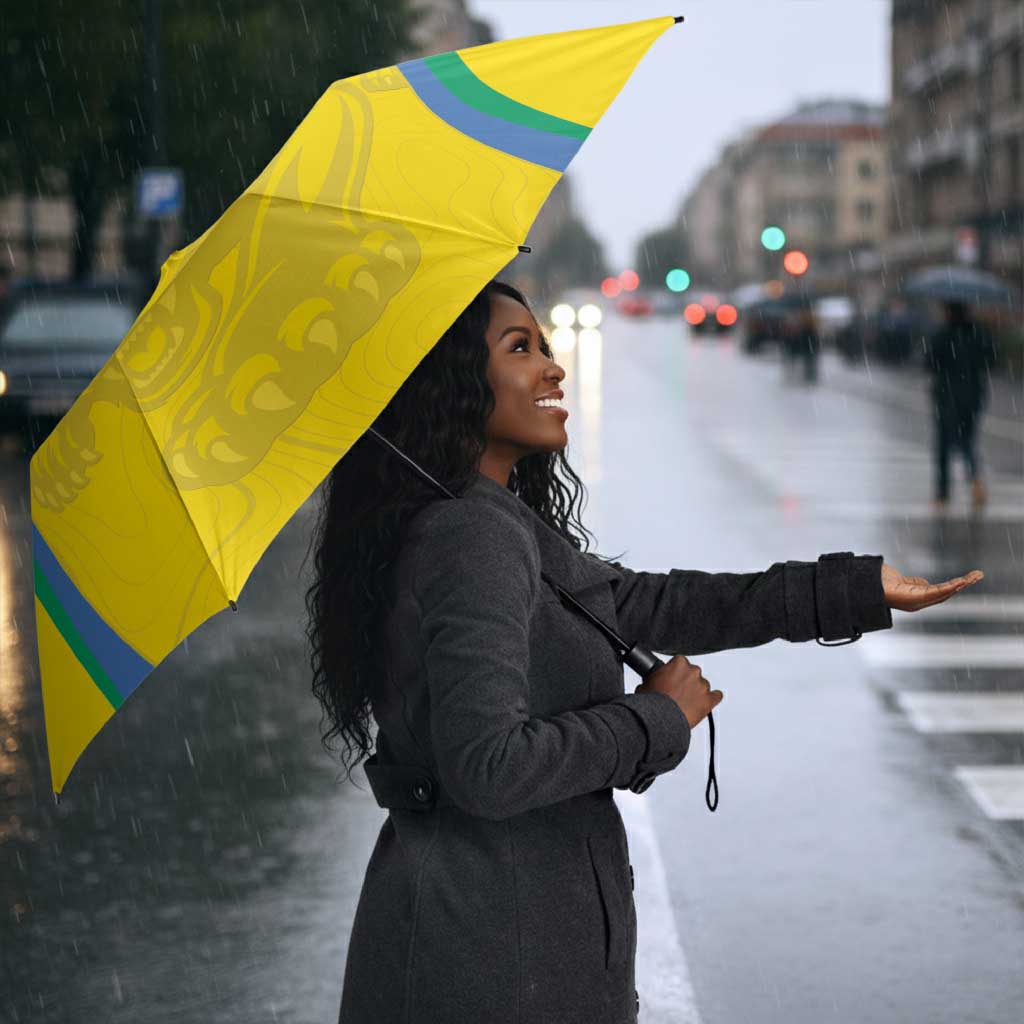 Gabon Football Umbrella Go Champions Les Pantheres - Wonder Print Shop