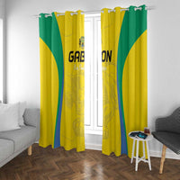 Gabon Football Window Curtain Go Champions Les Pantheres - Wonder Print Shop