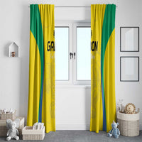 Gabon Football Window Curtain Go Champions Les Pantheres - Wonder Print Shop