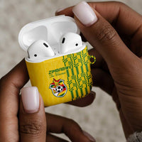 Zimbabwe Football AirPods Case Come On Warriors - Kente Pattern - Wonder Print Shop
