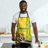 Zimbabwe Football Apron Come On Warriors - Kente Pattern - Wonder Print Shop