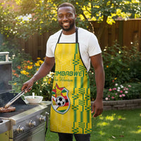 Zimbabwe Football Apron Come On Warriors - Kente Pattern - Wonder Print Shop