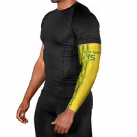 Custom Zimbabwe Football Arm Sleeves Come On Warriors - Kente Pattern - Wonder Print Shop