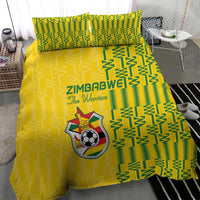 Zimbabwe Football Bedding Set Come On Warriors - Kente Pattern - Wonder Print Shop