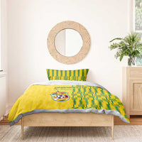 Zimbabwe Football Bedding Set Come On Warriors - Kente Pattern - Wonder Print Shop