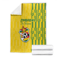 Zimbabwe Football Blanket Come On Warriors - Kente Pattern - Wonder Print Shop