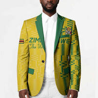 Custom Zimbabwe Football Blazer Come On Warriors - Kente Pattern - Wonder Print Shop