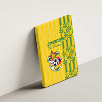 Zimbabwe Football Canvas Wall Art Come On Warriors - Kente Pattern - Wonder Print Shop