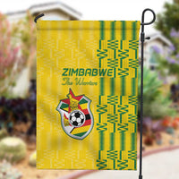 Zimbabwe Football Garden Flag Come On Warriors - Kente Pattern - Wonder Print Shop