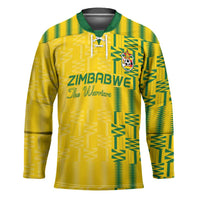 Custom Zimbabwe Football Hockey Jersey Come On Warriors - Kente Pattern - Wonder Print Shop