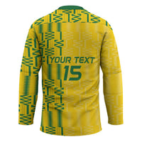 Custom Zimbabwe Football Hockey Jersey Come On Warriors - Kente Pattern - Wonder Print Shop