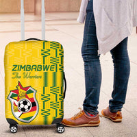 Zimbabwe Football Luggage Cover Come On Warriors - Kente Pattern - Wonder Print Shop
