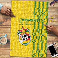 Zimbabwe Football Puzzle Come On Warriors - Kente Pattern - Wonder Print Shop