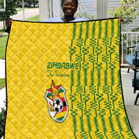 Zimbabwe Football Quilt Come On Warriors - Kente Pattern - Wonder Print Shop