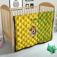Zimbabwe Football Quilt Come On Warriors - Kente Pattern - Wonder Print Shop