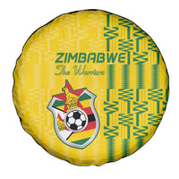 Zimbabwe Football Spare Tire Cover Come On Warriors - Kente Pattern - Wonder Print Shop