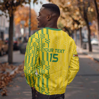 Custom Zimbabwe Football Sweatshirt Come On Warriors - Kente Pattern - Wonder Print Shop