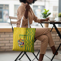 Zimbabwe Football Tote Bag Come On Warriors - Kente Pattern - Wonder Print Shop