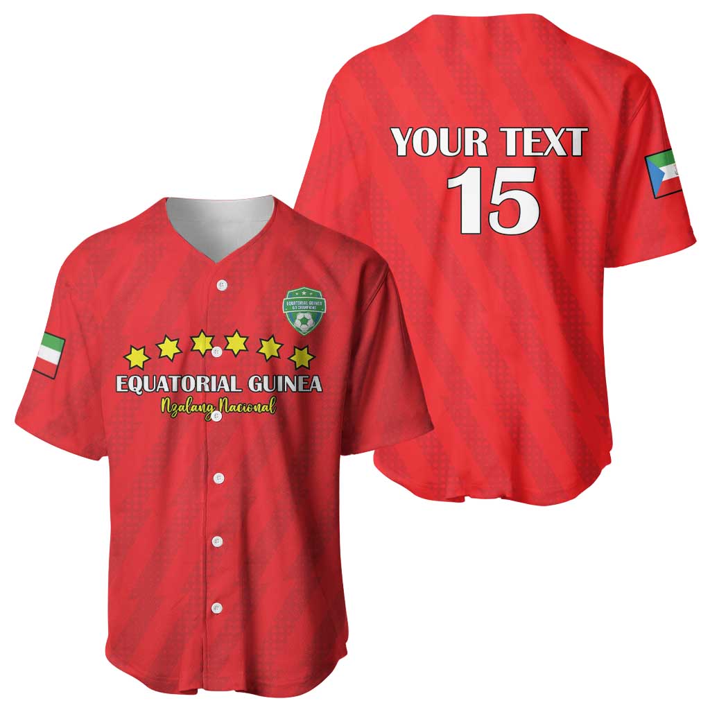 Custom Equatorial Guinea Football Baseball Jersey Go Nzalang Nacional Go - Wonder Print Shop