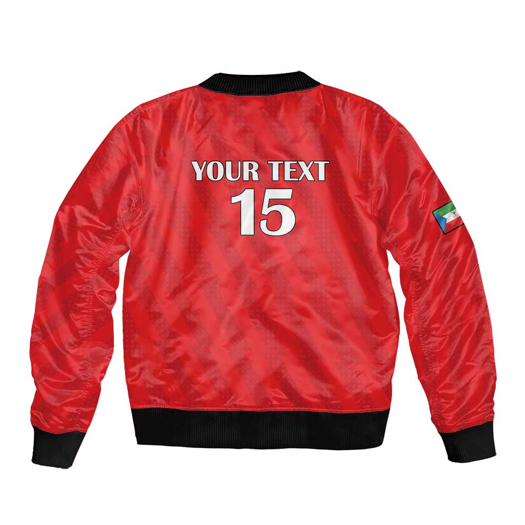 Custom Equatorial Guinea Football Bomber Jacket Go Nzalang Nacional Go - Wonder Print Shop