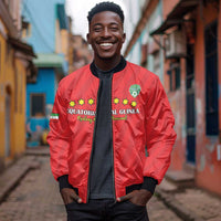 Custom Equatorial Guinea Football Bomber Jacket Go Nzalang Nacional Go - Wonder Print Shop